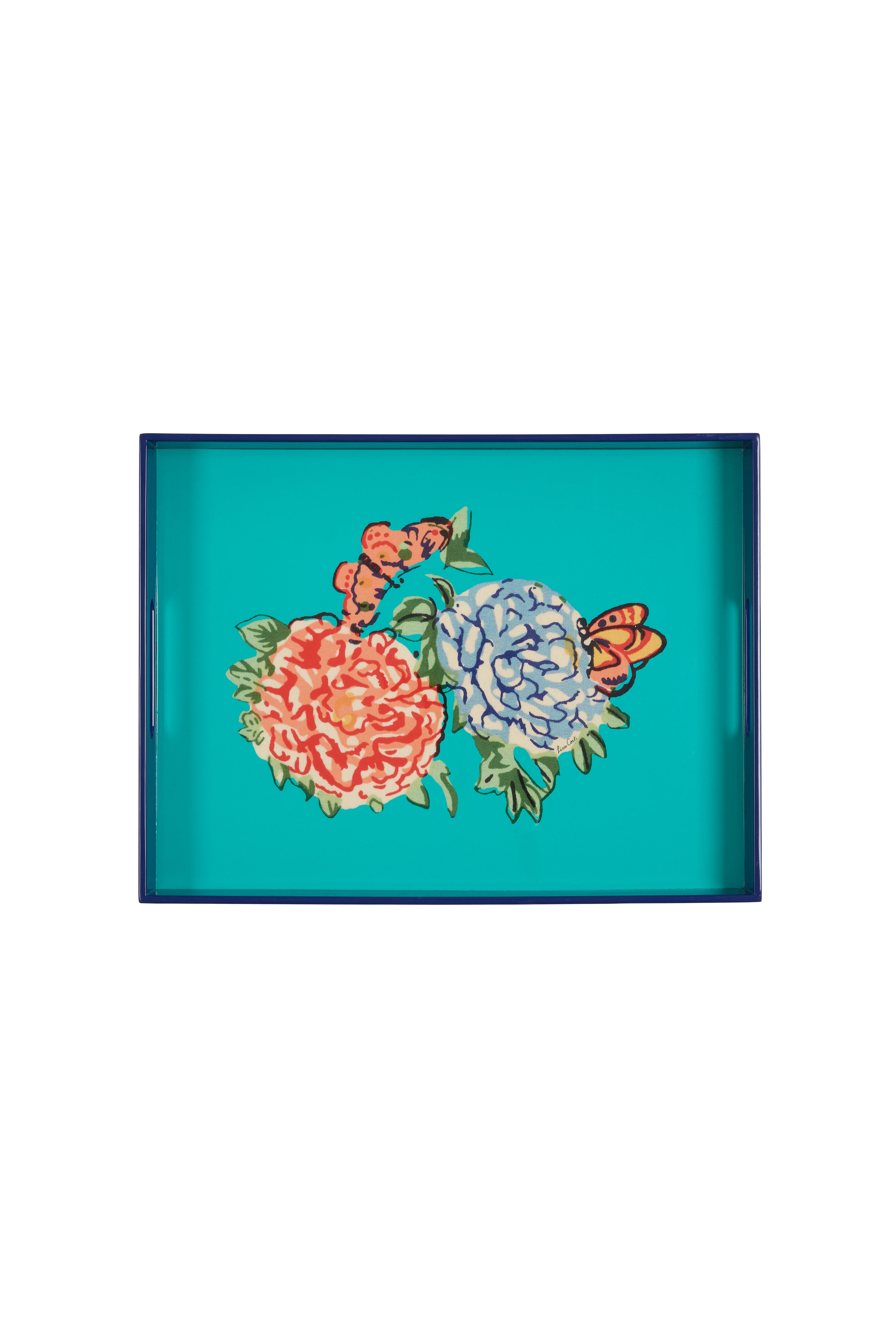 Rectangular Tray - Queen Flower Green – Lisa Corti