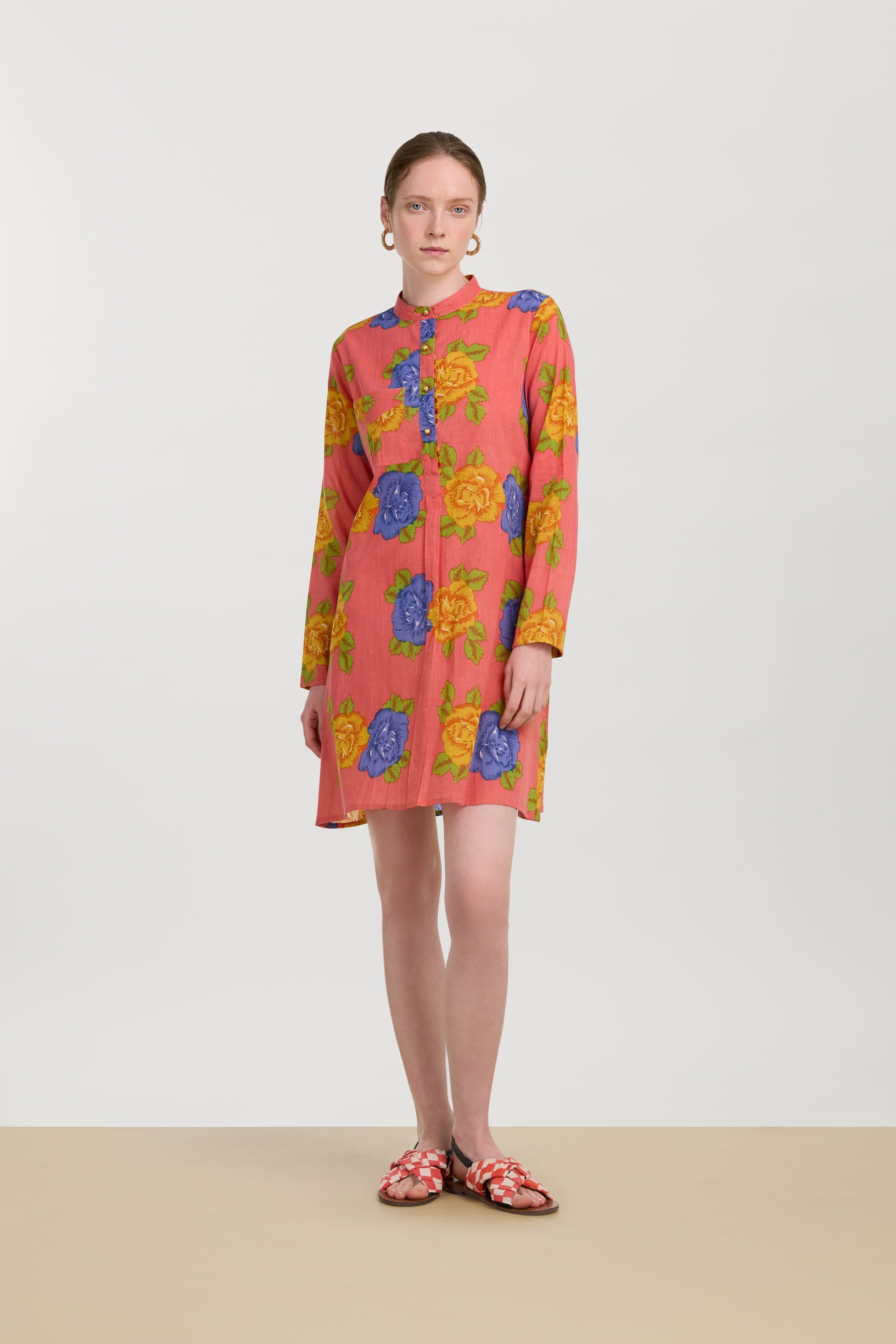 short kurta dress Kurtis for Women - Indian Tunic - Short Kurta Dress - Blue & White Embroidered Cotton Kurti - Indian Dress - Top Tees - Summer Wear Tops