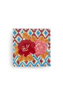 Box Medium - Hima Big Flower Maroon Pervinch