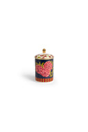Scented Candle with Portcalain Jar  - Leopard Flower Dark Blue