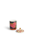 Scented Candle with Portcalain Jar  - Leopard Flower Dark Blue