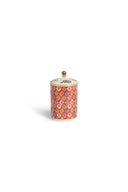 Scented Candle with Portcalain Jar - Lisa Bouquet Red