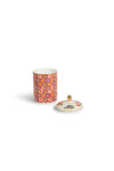 Scented Candle with Portcalain Jar - Lisa Bouquet Red