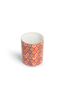 Scented Candle with Portcalain Jar - Lisa Bouquet Red