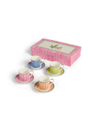 Coffee Set Porcelain X4 - Sariska Assorted