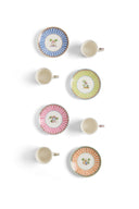 Coffee Set Porcelain X4 - Sariska Assorted