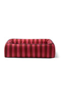 Dog Bed Large - Stripes Old Pink Rust