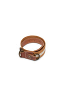 Dog Collar - Stripes Mustard White