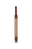 Collare Cane - Stripes Mustard White