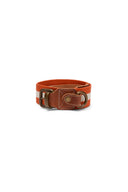 Dog Collar - Stripes Rust White