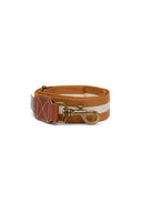 Dog Leash - Stripes Mustard White