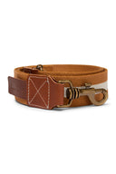 Dog Leash - Stripes Mustard White