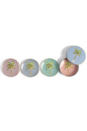 Dessert Set Plate X4 in Porcelain - Banano Assorted
