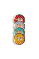 Dessert Set Plate X4 in Porcelain - Elephant Assorted