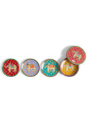 Dessert Set Plate X4 in Porcelain - Elephant Assorted