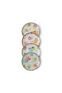 Porcelain Dessert Plate Of 4 - Japanese