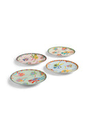 Porcelain Dessert Plate Of 4 - Japanese