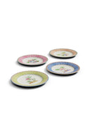 Porcelain Dessert Plate Of 4 - Sariska Assorted