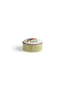 Porcelain Trinket Box - Jungle Parrot Green