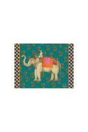 Masonite Placemat 30X40Cm - Elephant Peacock