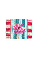 Masonite Placemat 30X40Cm - Ninphea Stripes Peacock
