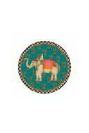 Masonite Placemat 34Cm - Elephant Peacock