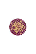 Sottobicchiere - Gold Boule Flower Fuxia