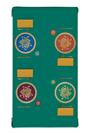 Coaster - Gold Boule Flower Fuxia