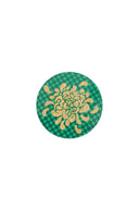 Sottobicchiere - Gold Boule Flower Green