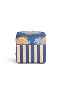 Pouf Quadrato - Corolla Blue Stripes Blue Cream