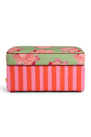 Pouf Rettangolare - Corolla Green Stripes Red Pink