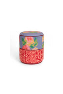 Ottoman Nizam Grey - Damask Red Rose