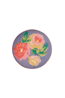 Pouf - Nizam Grey - Damask Red Rose