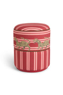 Lisa Corti x The Socialite Family Ottoman - Tiger Bordeaux
