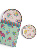 Porcelain Set Plate Of 2 - Japanese Pink