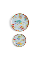 Porcelain Set Plate Of 2 - Japanese Light Blue