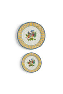 Porcelain Set Plate Of 2 - Jungle Parrot Yellow