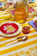 Porcelain Plate Set Of 3 - Indian Tiger Red