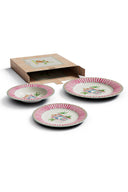 Set Di 3 Piatti In Porcellana -  Sariska Pink