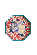 Octagonal Tray - Arabesque Corolla Geranium Natural