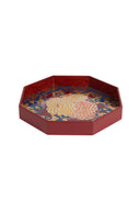 Octagonal Tray - Arabesque Corolla Dark Blue Gold