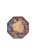 Octagonal Tray - Arabesque Corolla Dark Blue Gold