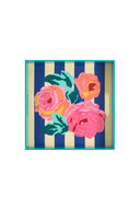 Square Tray - Nizam Stripes Blue Natural