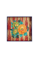 Square Tray - Tiger Ikat Rust Gold