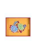Rectangular Tray - Queen Flower Gold