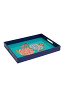 Rectangular Tray - Queen Flower Green