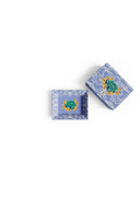 Porcelain Charger Tray - Indian Tiger Pervinch