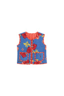 Gilet Bambino Reversibile Ibisco Royal Blue