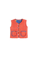 Gilet Bambino Reversibile Ibisco Royal Blue
