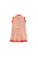 Kids Spring Dress - Leopard Touch Small Red